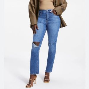 GOOD AMERICAN Good '90s Icon Straight-Leg Jeans NWT size 15